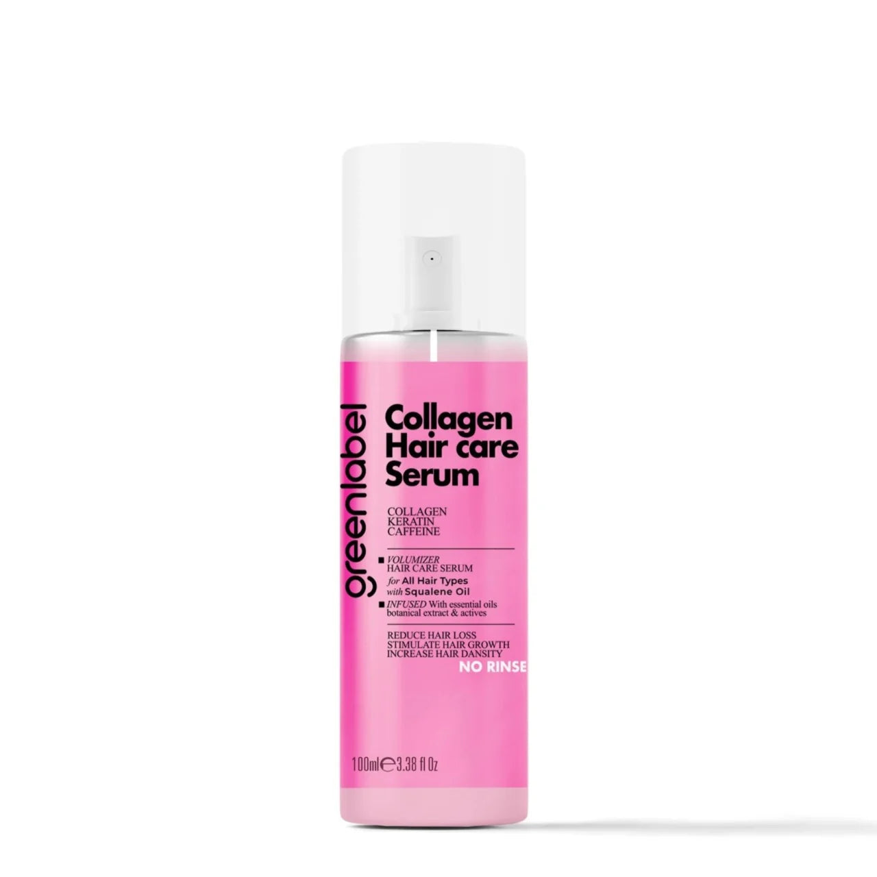 Greenlabel Ser Regenerator pentru Păr – Cu Colagen, Keratină și Apă de Trandafiri | 100 ml