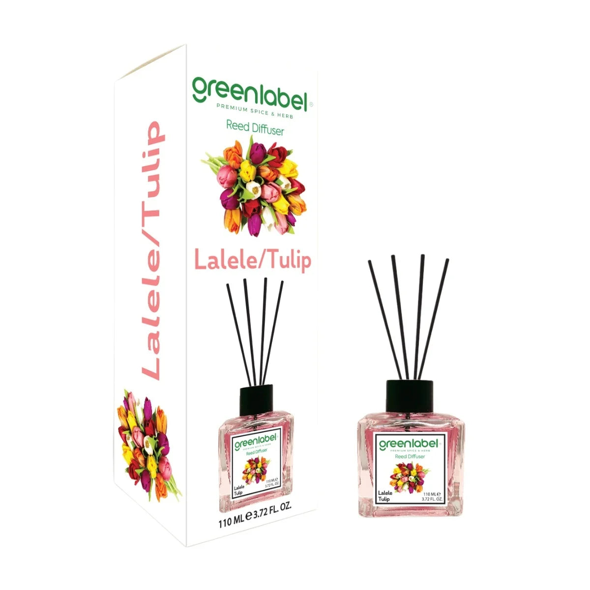 Odorizant Camera Red Diffuser Greenlabel cu betisoare 110ML Aroma Lalele