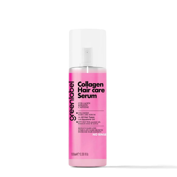 Greenlabel Ser Regenerator pentru Păr – Cu Colagen, Keratină și Apă de Trandafiri | 100 ml