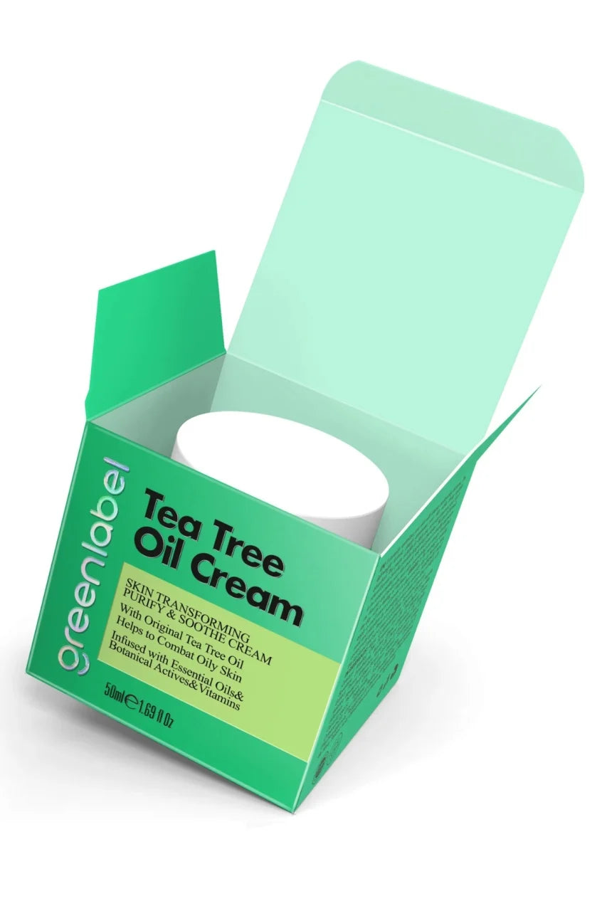 Greenlabel Cremă Anti-Imperfecțiuni cu Ulei de Arbore de Ceai – Pentru Acnee și Pete – 50 ml