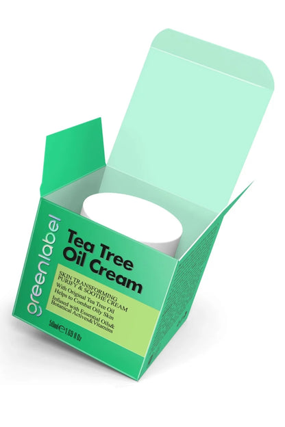 Greenlabel Cremă Anti-Imperfecțiuni cu Ulei de Arbore de Ceai – Pentru Acnee și Pete – 50 ml