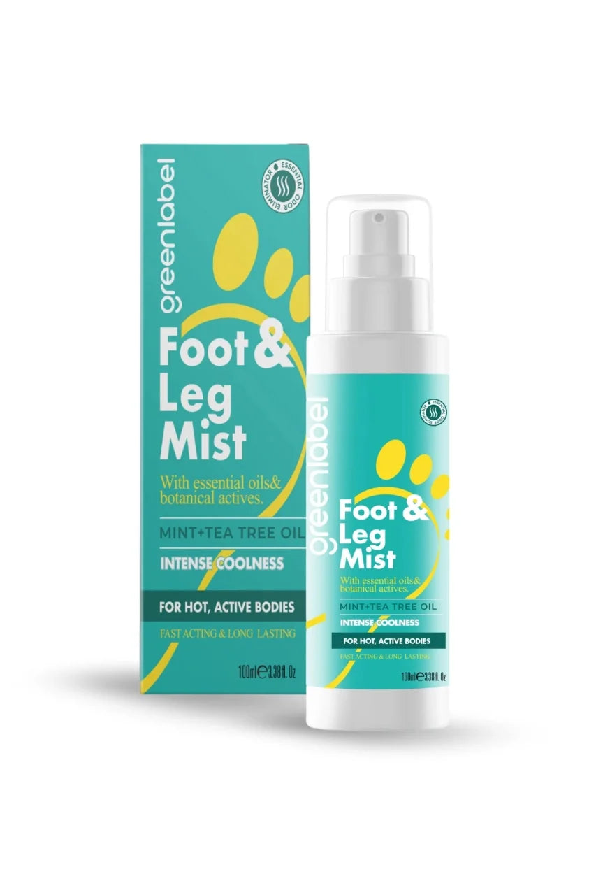 Greenlabel Spray Revigorant pentru Picioare – Cu Mentă și Arbore de Ceai | 100 ml de Prospețime și Hidratare
