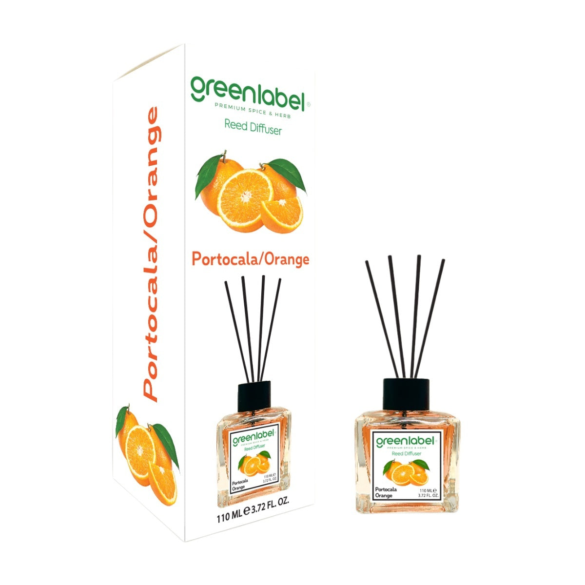 Odorizant Camera Red Diffuser Greenlabel cu betisoare 110ML Aroma Portocala