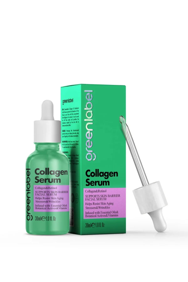 Ser Anti-Rid și Anti-Îmbătrânire Greenlabel cu Colagen și Acid Hialuronic – 30ml